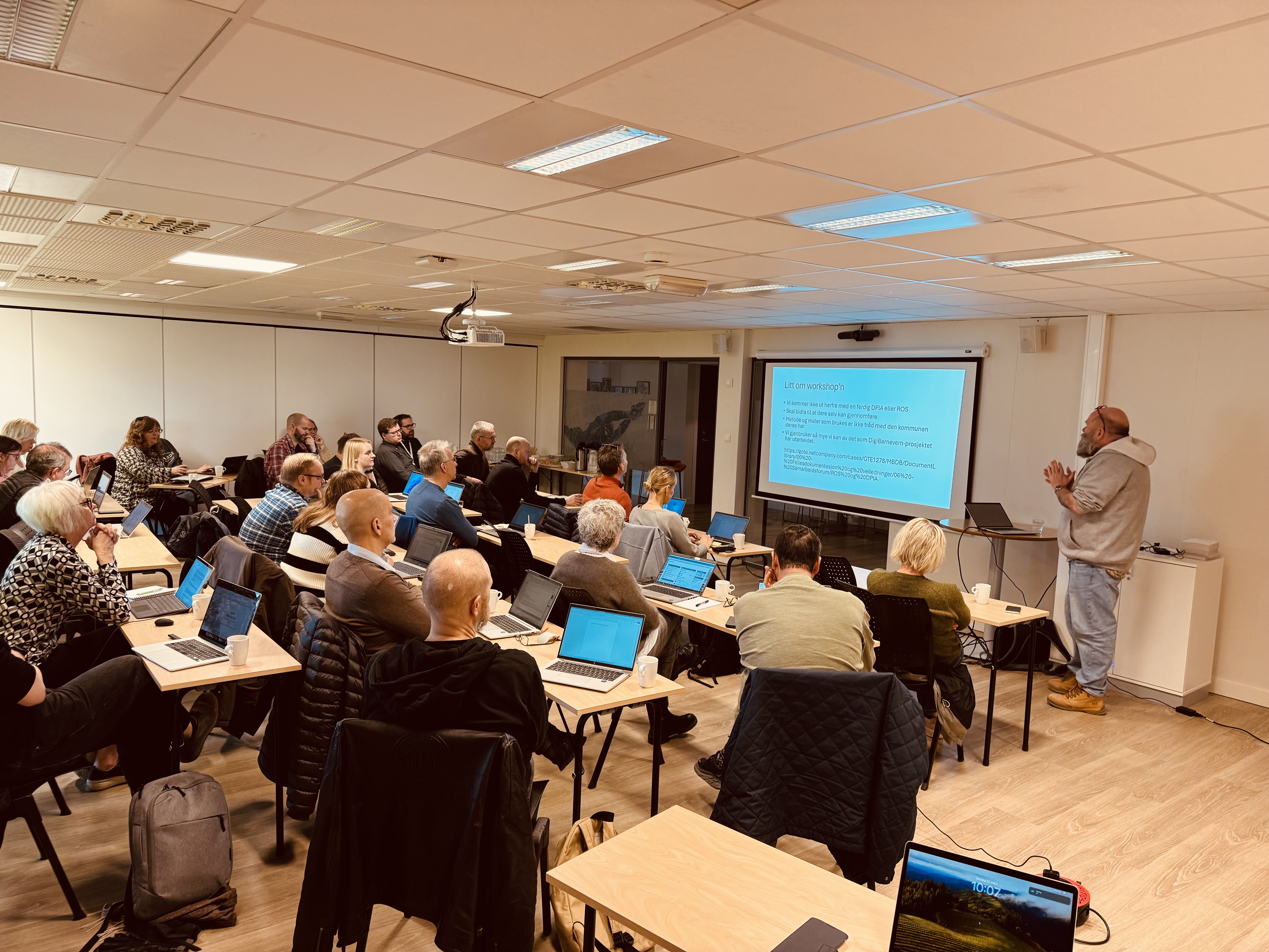 Bilde fra workshop i fritidsparken.